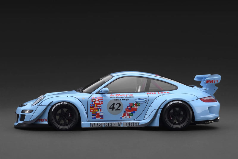Chargez l'image dans la visionneuse de la galerie, Porsche RWB 997 BLEU IGNITION MODEL 1:18
