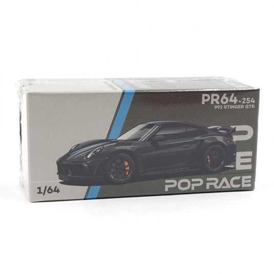 Porsche 992 Stinger GTR Carbon Edition *Blueline* Anthracite POP RACE 1:64