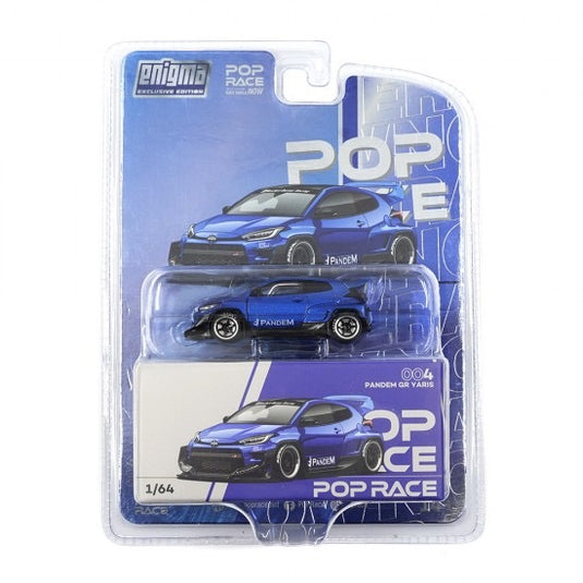 TOYOTA YARIS GR PANDEM BLAUW POP RACE 1:64