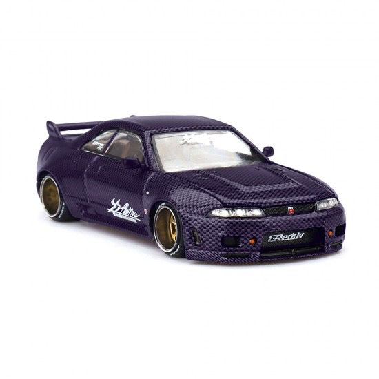 Laad de afbeelding in de Gallery-viewer, Nissan SKYLINE GT-R (R33) ACTIVE CARBON R V2 1995 Kaido*House MINI GT 1:64
