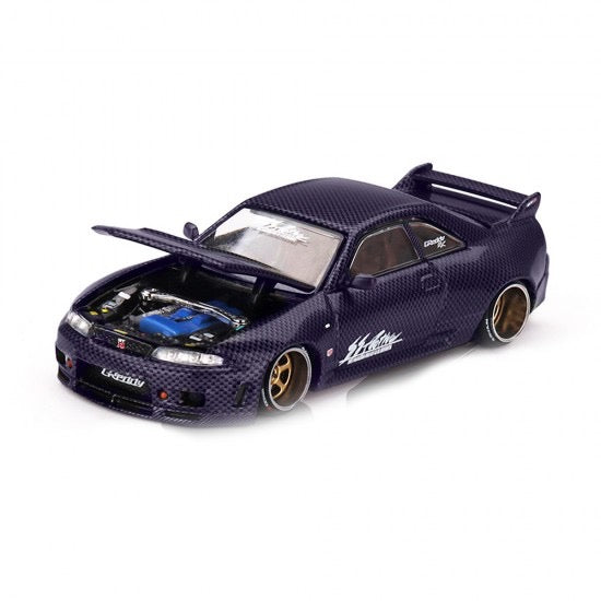 Laad de afbeelding in de Gallery-viewer, Nissan SKYLINE GT-R (R33) ACTIVE CARBON R V2 1995 Kaido*House MINI GT 1:64
