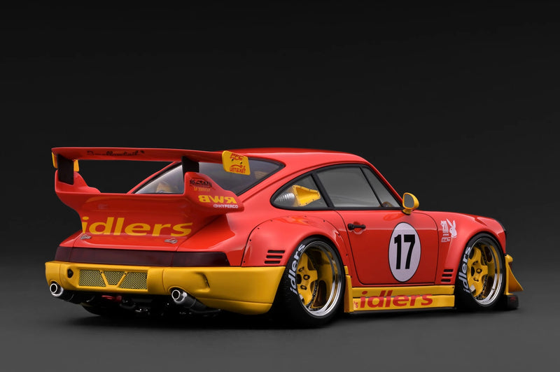 Load image into Gallery viewer, PORSCHE RWB 964 RED/YELLOW IGNITION MODEL 1:18
