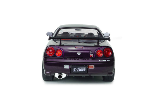 NISSAN SKYLINE (R34) GT-R Z TUNE MIDNIGHT PURPLE 1999 SOLIDO 1:18