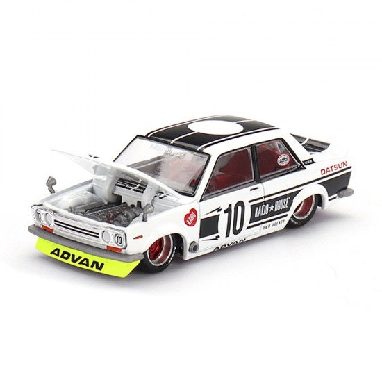 Chargez l&#39;image dans la visionneuse de la galerie, Datsun 510 STREET TEAM XMM V1 1969 Kaido*House MINI GT 1:64
