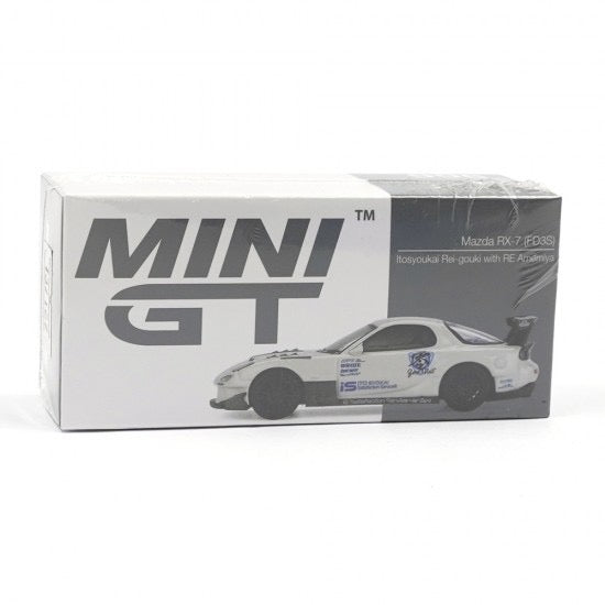 Chargez l&#39;image dans la visionneuse de la galerie, Mazda RX7 (FD3S) ITOSYOUKAI REI-GOUKI AVEC RE AMEMIYA 2004 (RHD) MINI GT 1:64
