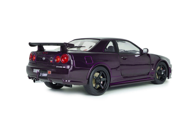 Load image into Gallery viewer, NISSAN SKYLINE (R34) GT-R Z TUNE MIDNIGHT PURPLE 1999 SOLIDO 1:18
