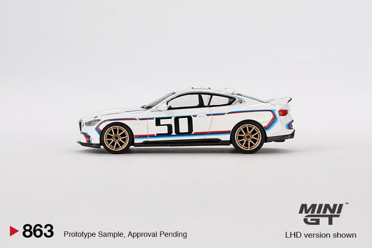 Bmw M4 (G82) 3.0 CSL WHITE 2023 (LHD) MINI GT 1:64