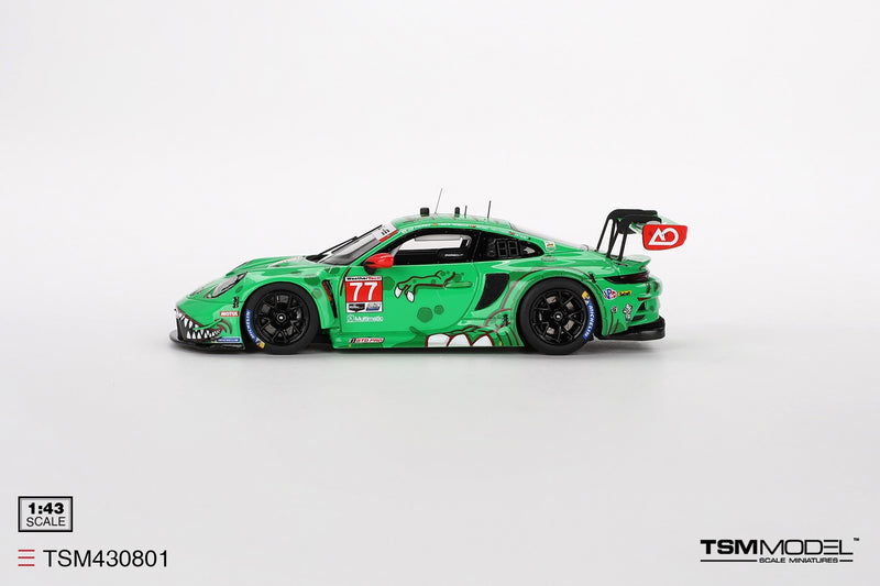 Load image into Gallery viewer, Porsche 911 (992) GT3 R #77 GTD PRO AO RACING DAYTONA 24 HRS 2ND PLACE 2024 TSM Model 1:43

