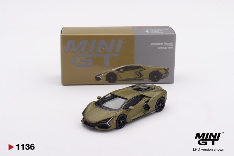 Load image into Gallery viewer, LAMBORGHINI REVUELTO MAT GREEN 2023 MINI GT 1:64

