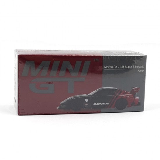 Laad de afbeelding in de Gallery-viewer, Mazda RX7 LB-SUPER SILHOUETTE ADVAN 2024 (LHD) MINI GT 1:64
