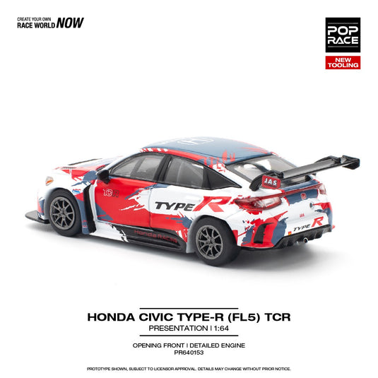 Honda CIVIC Type-R (FL5) TCR *Presentation* POP RACE 1:64