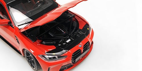 Bmw M4 2024 ROUGE MÉTALLIQUE MINICHAMPS 1:18