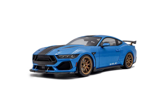 Ford SHELBY MUSTANG SUPER SNAKE GRABBER BLUE METALLIC 2025 SOLIDO 1:18