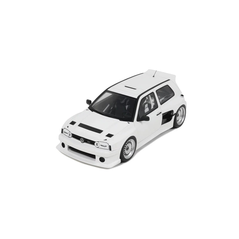 Chargez l&#39;image dans la visionneuse de la galerie, Volkswagen GOLF III KHYZYL SALEEM BLANC 2024 OTTOmobile 1:18
