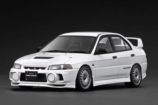 Mitsubishi Lancer Evolution IV (CN9A) White IGNITION MODEL 1:18