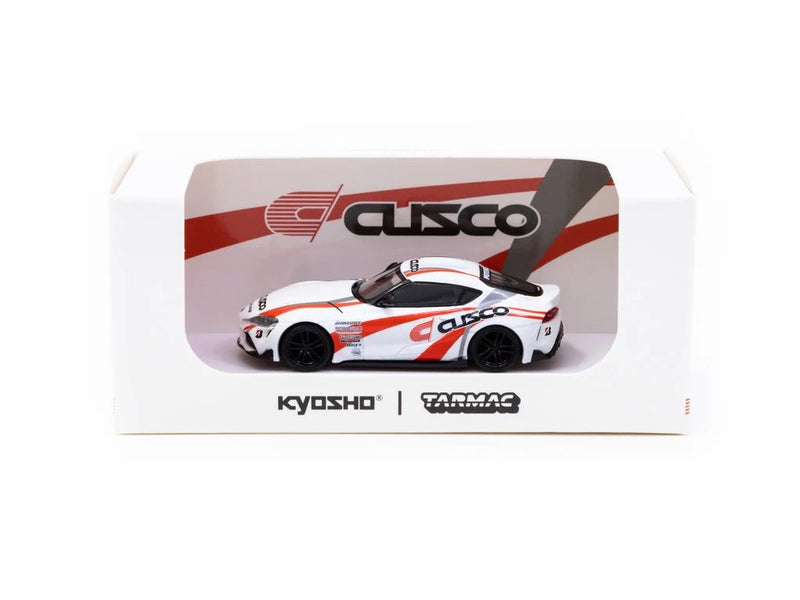 Load image into Gallery viewer, Toyota GR SUPRA "CUSCO" WHITE/RED TARMAC WORKS 1:64
