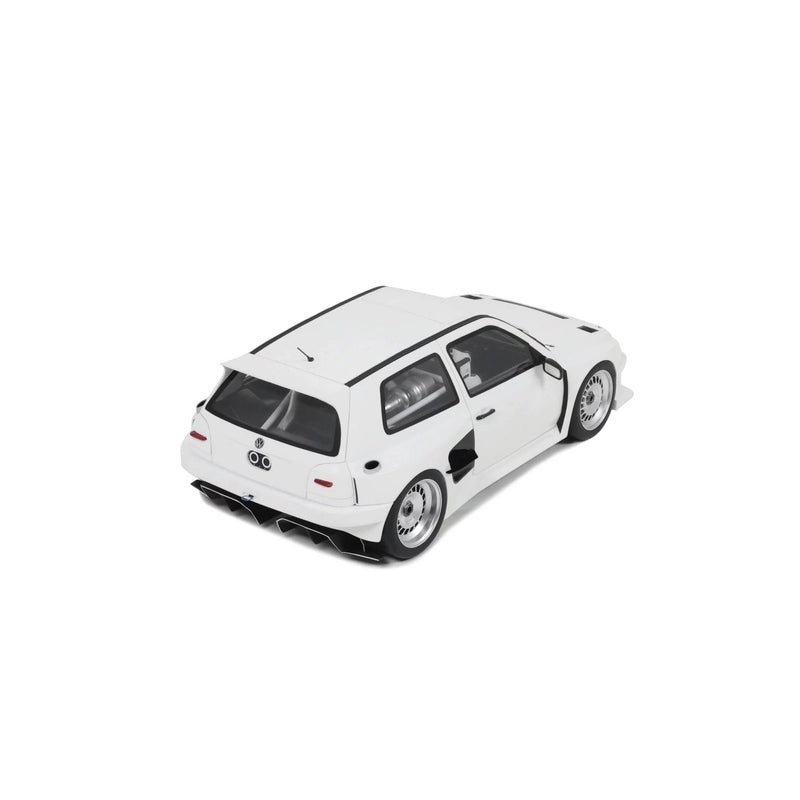 Chargez l&#39;image dans la visionneuse de la galerie, Volkswagen GOLF III KHYZYL SALEEM BLANC 2024 OTTOmobile 1:18
