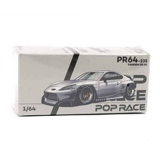 Toyota Pandem GR86 Silver POP RACE 1:64