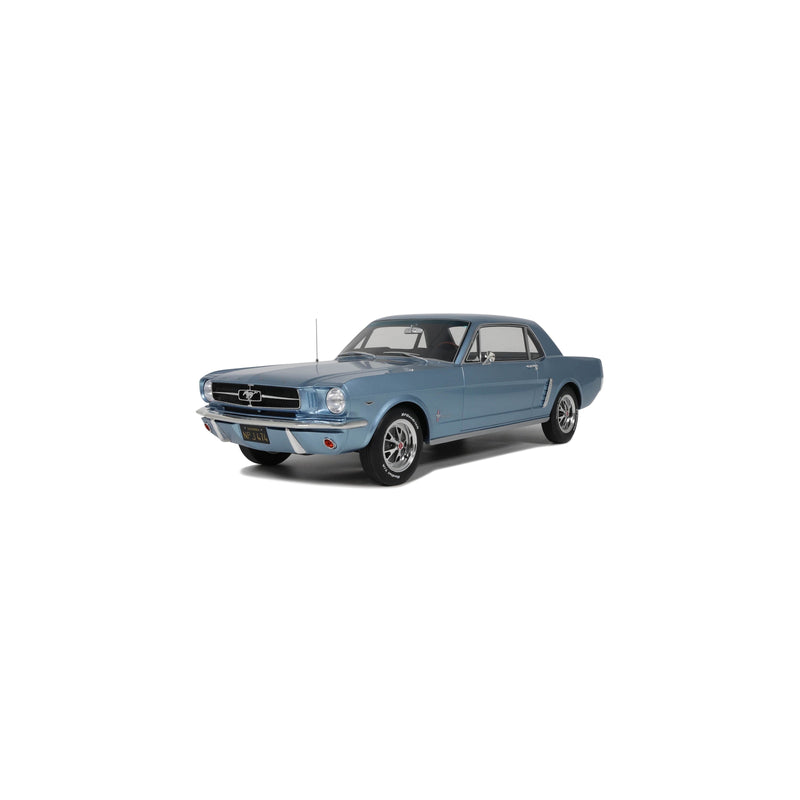 Load image into Gallery viewer, Ford MUSTANG V8 HARDTOP SILVER BLUE PONY 1965 OTTOmobile 1:12
