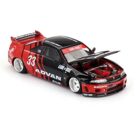Load image into Gallery viewer, NISSAN SKYLINE GT-R (R33) ADVAN KAIDO*HOUSE MINI GT 1:64
