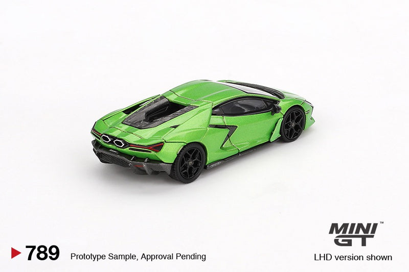 Laad de afbeelding in de Gallery-viewer, Lamborghini REVUELTO 2024 Groen (LHD) MINI GT 1:64
