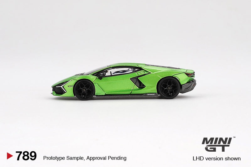 Laad de afbeelding in de Gallery-viewer, Lamborghini REVUELTO 2024 Groen (LHD) MINI GT 1:64
