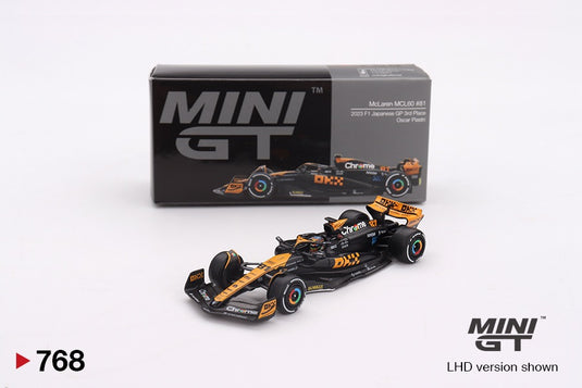 McLaren MCL60 #81 OSCAR PIASTRI GP DU JAPON 3ÈME PLACE 2023 (LHD) MINI GT 1:64