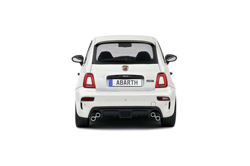 Chargez l&#39;image dans la visionneuse de la galerie, Fiat F595 ABARTH BLANC GLACÉ 2022 SOLIDE 1:18

