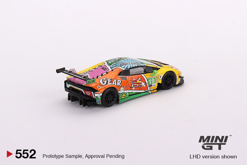Chargez l'image dans la visionneuse de la galerie, LAMBORGHINI HURACAN GT3 EVO #19 GEAR RACING 2020 IMSA DAYTONA 24H MINI GT 1:64
