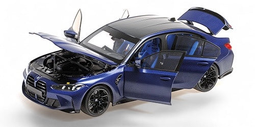 Bmw M3 2024 BLEU MAT MÉTALLIQUE MINICHAMPS 1:18