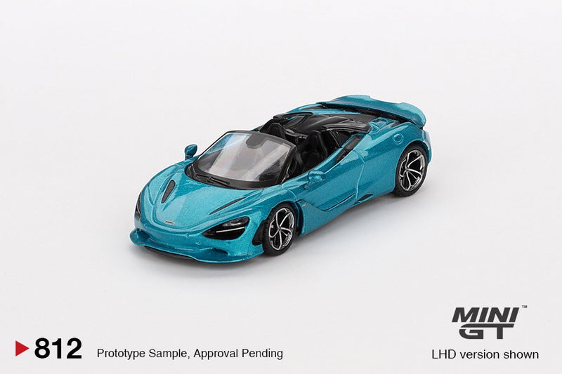 Load image into Gallery viewer, McLaren 750S SPIDER BELIZE BLUE 2024 (LHD) MINI GT 1:64

