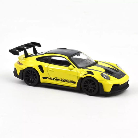 Porsche 911 GT3 RS 2022 Jaune/Noir avec décalcomanies Jet-car noires NOREV 1:43