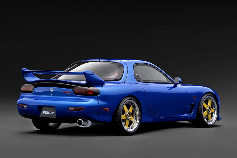 Laad de afbeelding in de Gallery-viewer, MAZDA RX-7 (FD3S) BLAUW IGNITION MODEL 1:18

