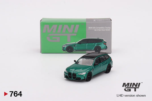 Bmw M3 TOURING (G81) COMPETITION ISLE OF MAN GROEN 2022 (LHD) MINI GT 1:64