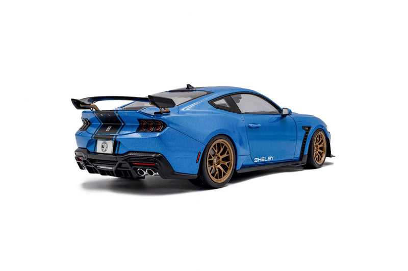 Load image into Gallery viewer, Ford SHELBY MUSTANG SUPER SNAKE GRABBER BLUE METALLIC 2025 SOLIDO 1:18
