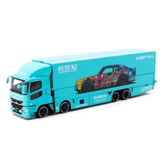 Load image into Gallery viewer, Mitsubishi FUSO SUPER GREAT LB-TRUCKS TARMAC WORKS 1:64

