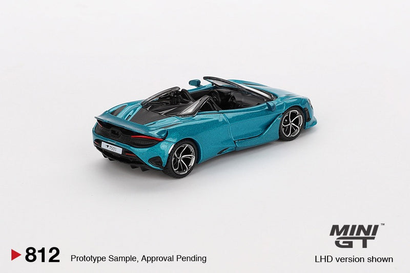 Load image into Gallery viewer, McLaren 750S SPIDER BELIZE BLUE 2024 (LHD) MINI GT 1:64
