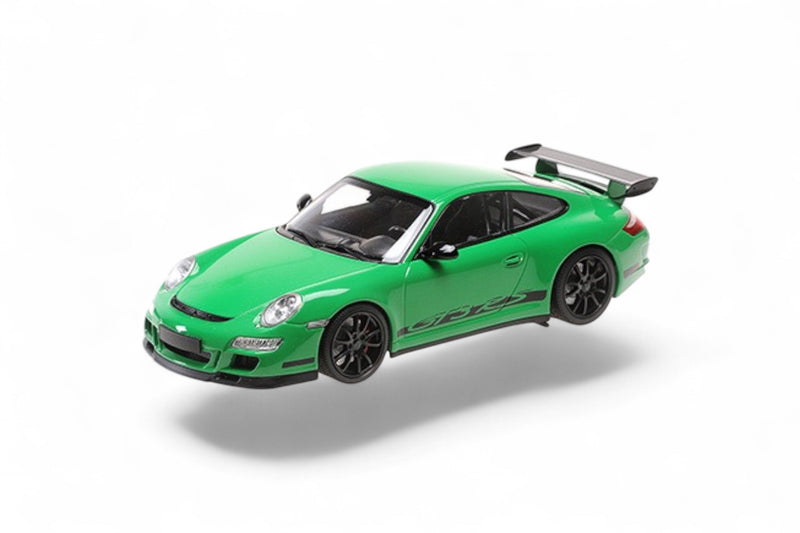Laad de afbeelding in de Gallery-viewer, Porsche 911 (997.1) GT3 RS 2007 GROEN MINICHAMPS 1:18
