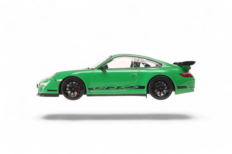 Laad de afbeelding in de Gallery-viewer, Porsche 911 (997.1) GT3 RS 2007 GROEN MINICHAMPS 1:18
