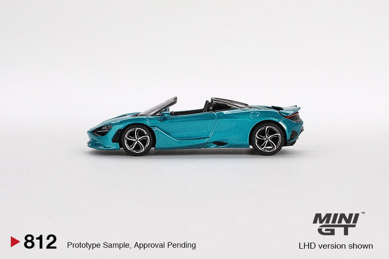 Load image into Gallery viewer, McLaren 750S SPIDER BELIZE BLUE 2024 (LHD) MINI GT 1:64
