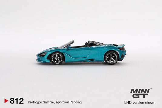 McLaren 750S SPIDER BELIZE BLUE 2024 (LHD) MINI GT 1:64