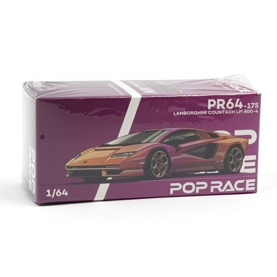 Laad de afbeelding in de Gallery-viewer, Lamborghini COUNTACH LP 800-4 POP RACE 1:64
