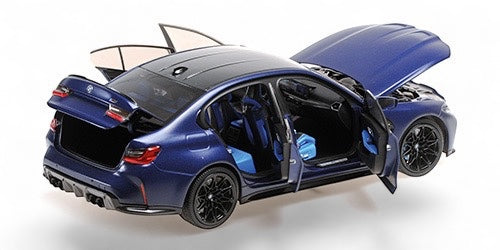 Bmw M3 2024 BLEU MAT MÉTALLIQUE MINICHAMPS 1:18