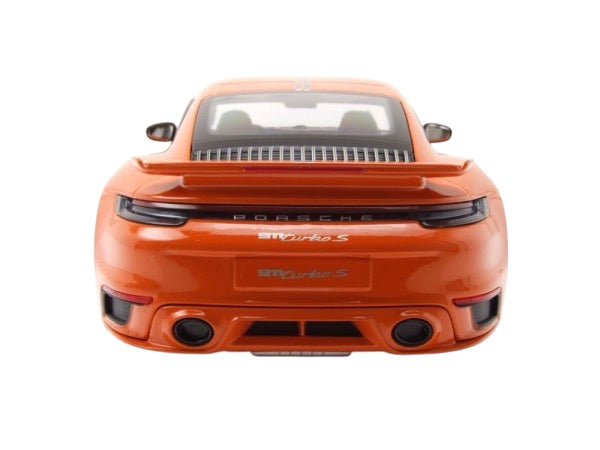 Load image into Gallery viewer, Porsche 911 (992) Turbo S coupe Sport Design 2021 Orange MINICHAMPS 1:18
