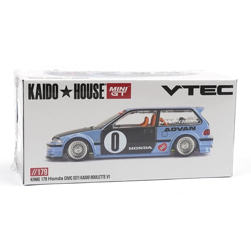 Laad de afbeelding in de Gallery-viewer, Honda CIVIC (EF) ROULETTE V1 1987 MINI GT 1:64

