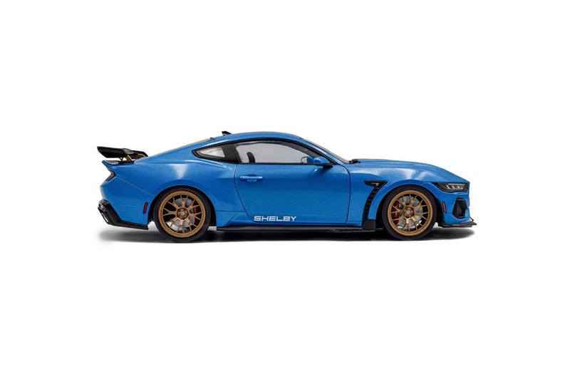 Load image into Gallery viewer, Ford SHELBY MUSTANG SUPER SNAKE GRABBER BLUE METALLIC 2025 SOLIDO 1:18

