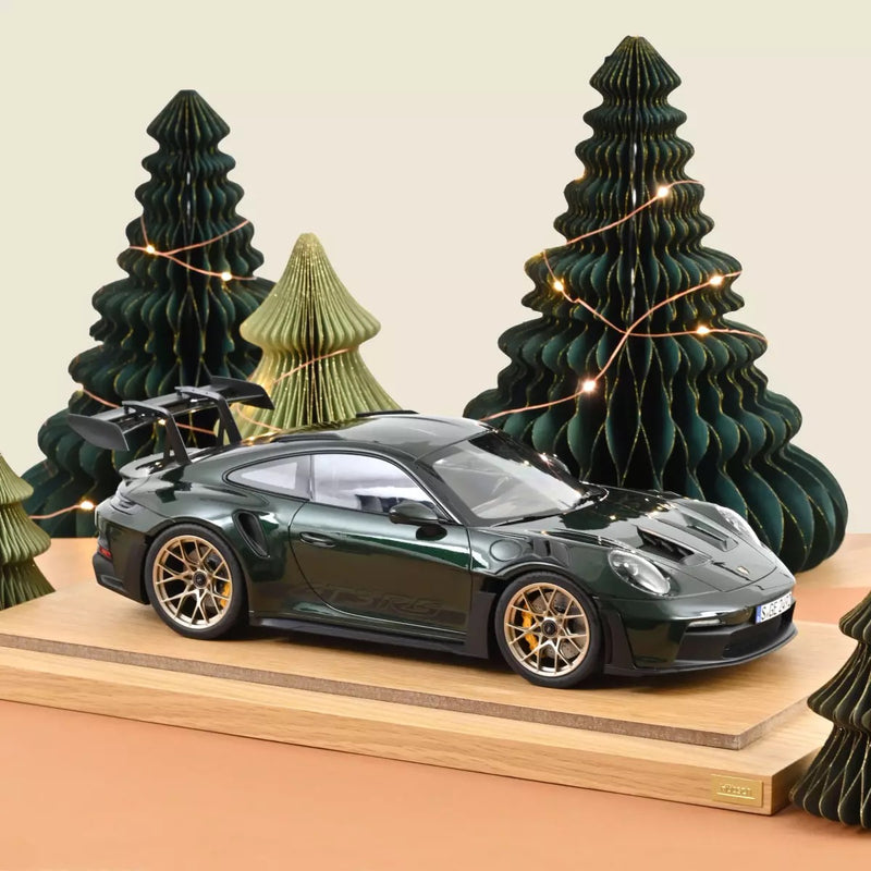 Load image into Gallery viewer, PORSCHE 911 GT3 RS 2022 GREEN/BLACK/GOLD NOREV 1:12
