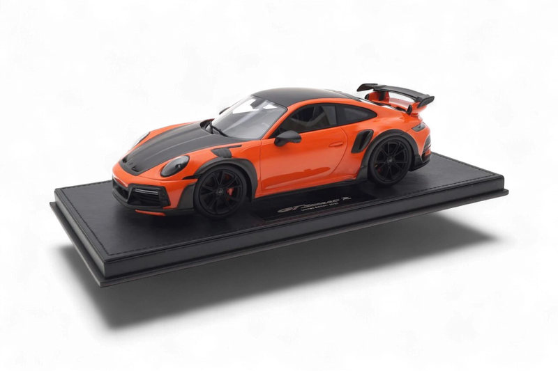 Laad de afbeelding in de Gallery-viewer, Porsche 911 (992) TECHART GTstreet R Oranje - Limited Edition 9 van 20 stuks - TECHART 1:18
