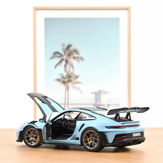 Porsche 911 GT3 RS avec Pack Weissach 2022 Bleu NOREV 1:18