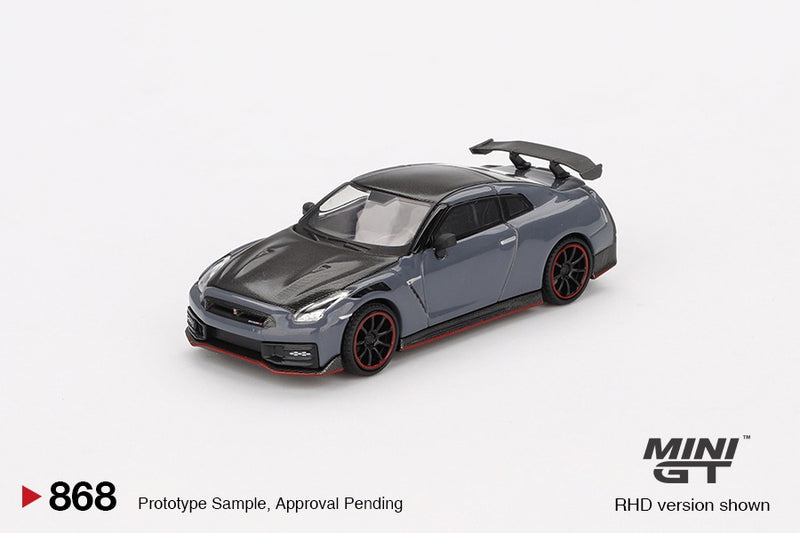 Load image into Gallery viewer, Nissan GT-R (R35) NISMO STEALTH GRAY 2024 (LHD) MINI GT 1:64
